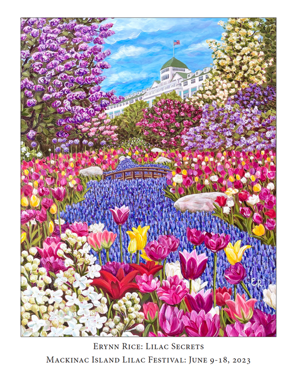 2023 Lilac Festival Poster by Erynn Rice