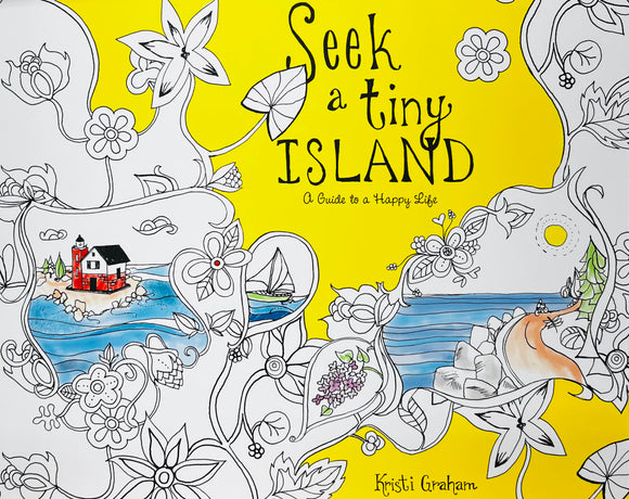 Seek a Tiny Island Coloring Book